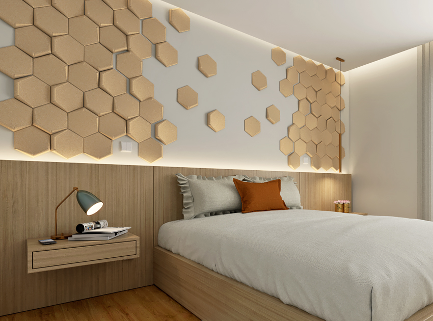 Panneau mural 3D GS - Hexagonal