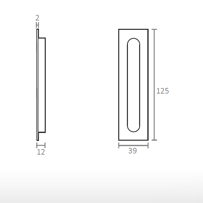 Cazoleta rectangular - 4053