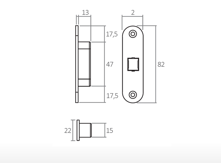 Fecho magnético ALU TOUCH